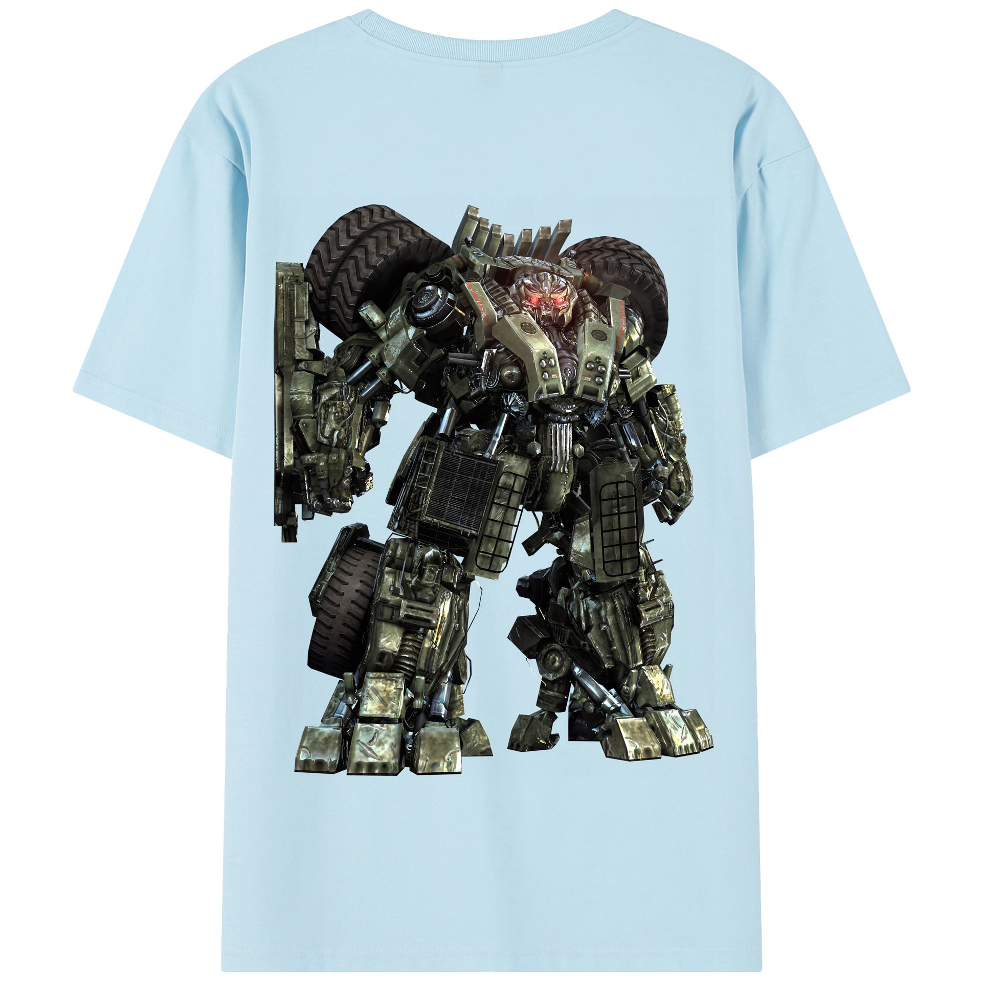 （画像用） Transformers トランスフォーマー 綿100％半袖Tシャツ（背面プリント）